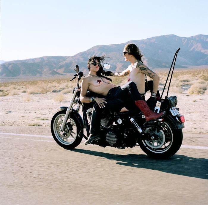 Girls on a motorcycle in Gitega