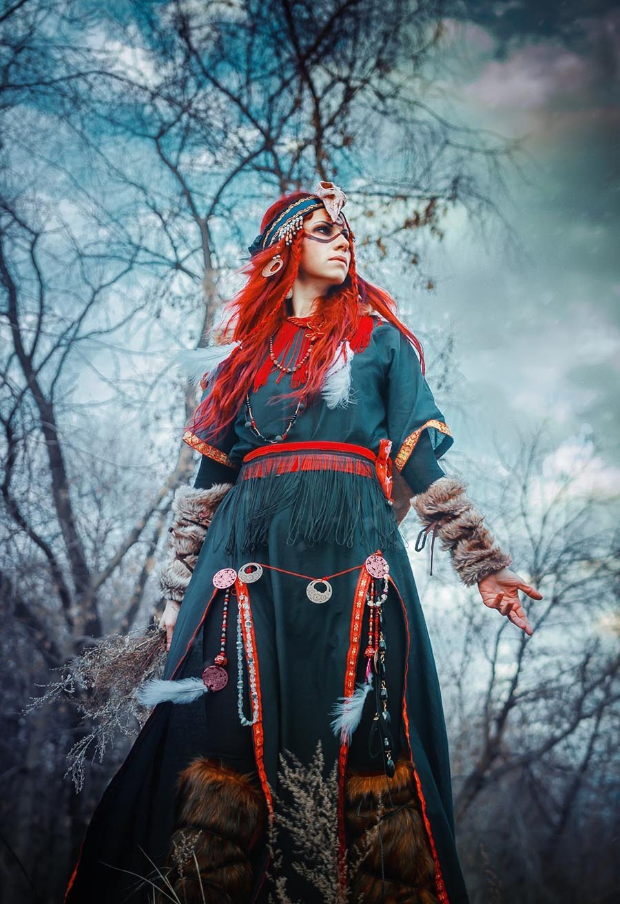 Girls in Slavic costumes underwear in Gitega