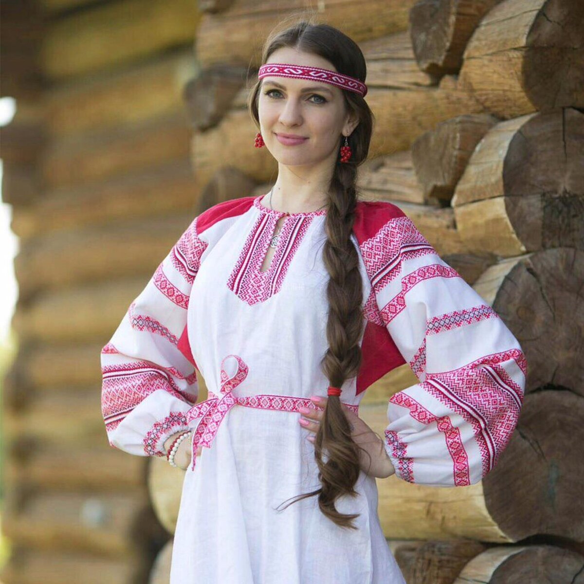 Girls in Slavic costumes in Gitega
