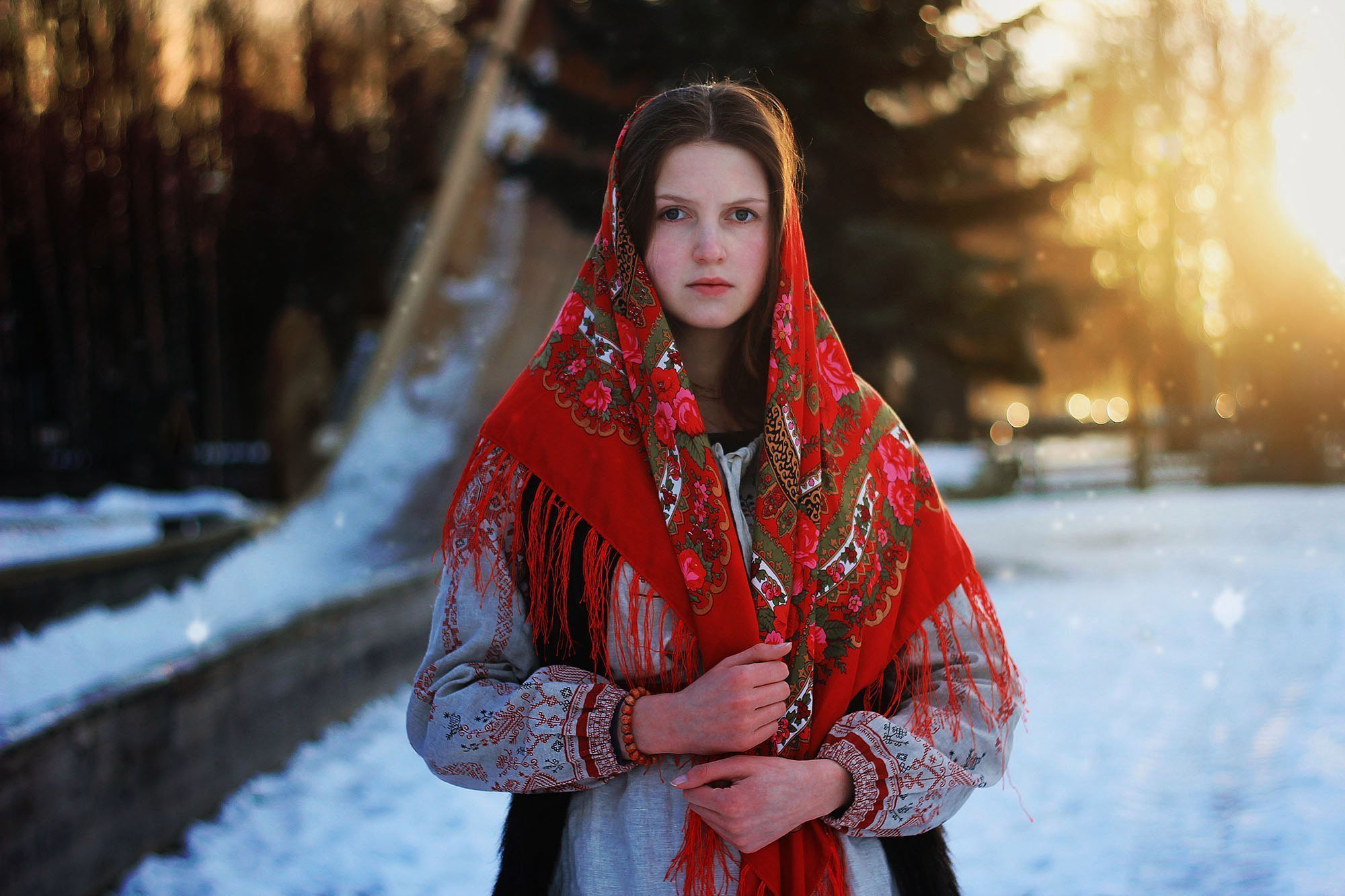 Girls in Slavic costumes in Gitega