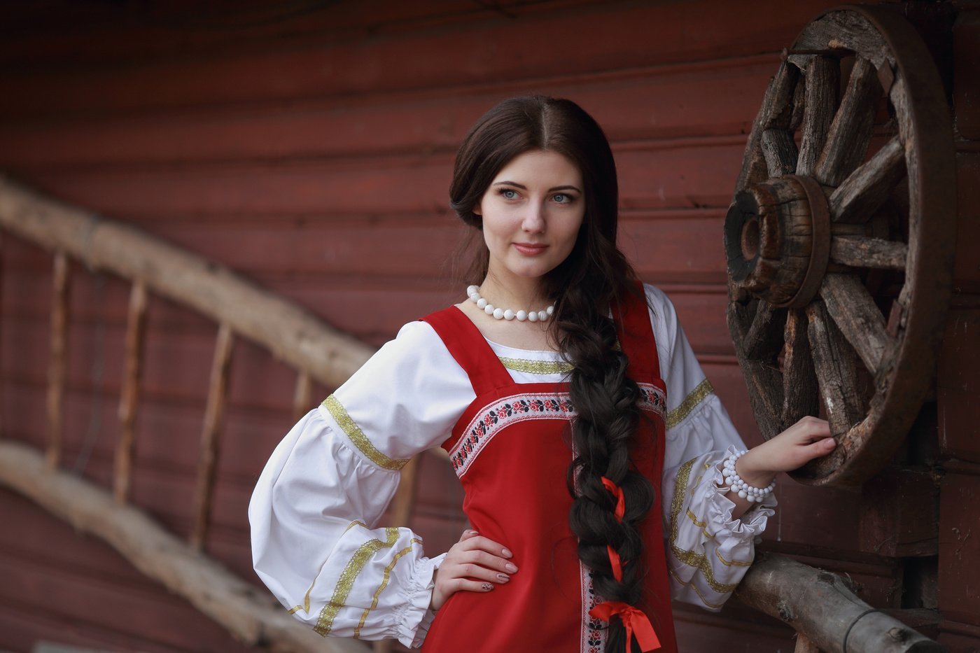 Girls in Slavic costumes in Gitega