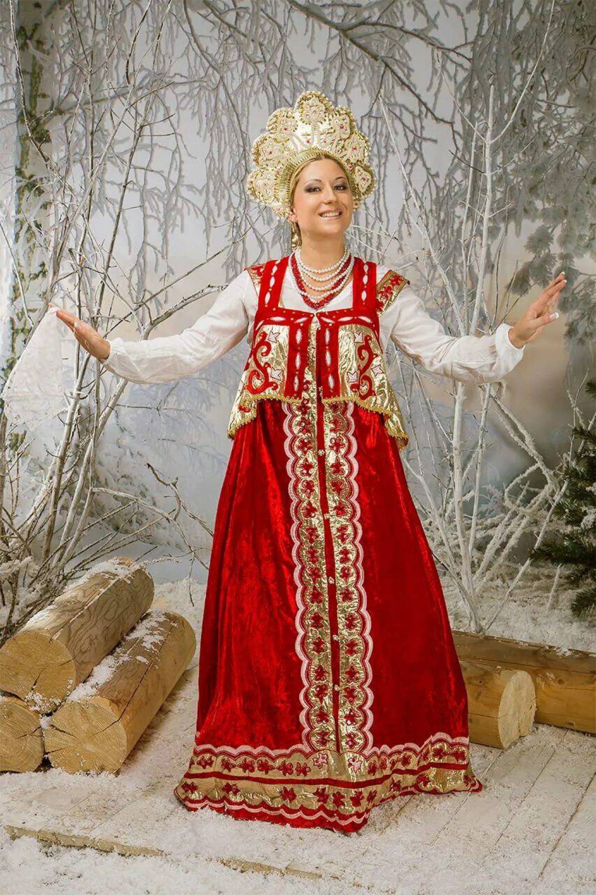 Girls in Slavic costumes in Gitega