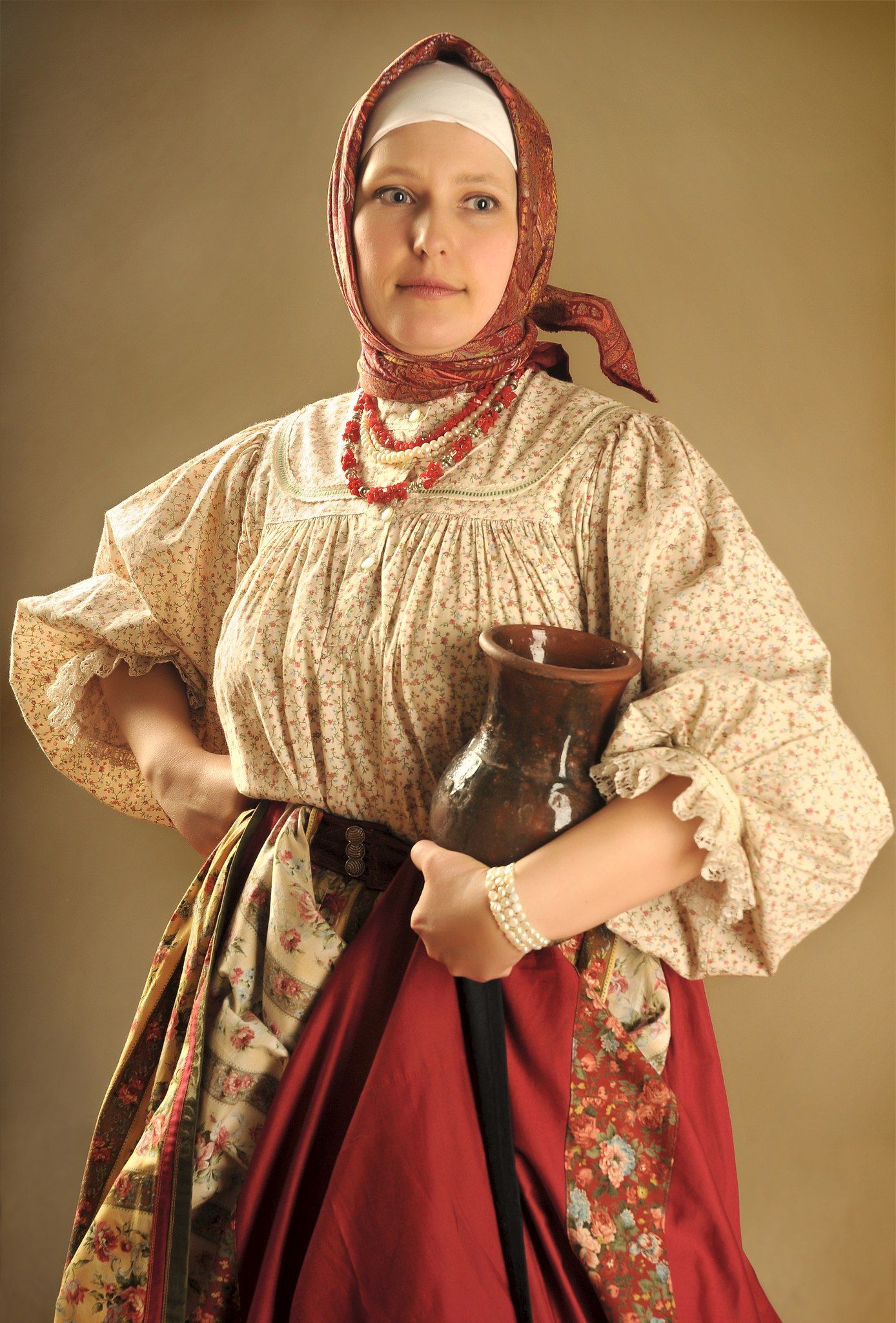 Girls in Slavic costumes in Gitega